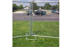 China Secure galvanized movable fence temporary chain link fence panels supplier