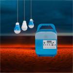 Painted Matte 6000mah Portable Solar Bulbs 5W LED Solar Energy Light System