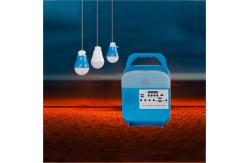 China Painted Matte 6000mah Portable Solar Bulbs 5W LED Solar Energy Light System supplier
