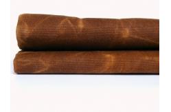 China Tear - Resistan Waxed Cotton Canvas With Custom Made Oil Wax Effect supplier