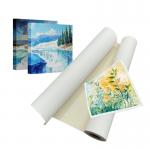 Latex Compatible 380gsm Poly Cotton Canvas Matte For Print Reproductions for sale
