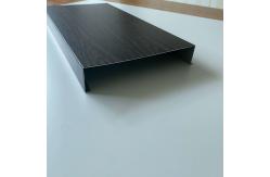 China 30mm Thickness Aluminum H Strip Ceiling With Pre Print Wooden Grain supplier
