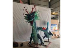 China Alive Sound Realistic Animatronic Animals Chinese Mythical Creatures Green Dragon supplier