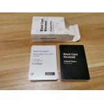 Black And White Matt Laminated Playing Cards 106PCS Questions Card for Game for sale