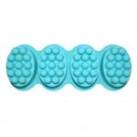 Diy Handmade Eco Friendly 4 Cavity Silicone Soap Molds Customized for sale