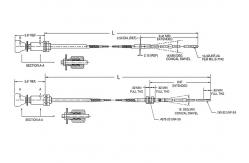 China Customized Gear Shift Control Cable Head / Locking Throttle Control Cable Heads supplier