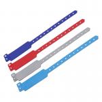 Custom Disposable Wristband with Snap Lock Closure and Silk Screen Printing Options