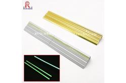 China Luminous Aluminium Stair Nosing Edge Trim 8mm Height Mill Finished supplier
