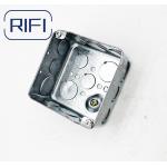 2 Gang Metal Wall Electrical Jucntion Box Square Shape for sale