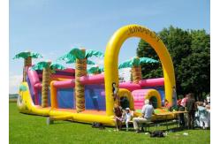 China Commercial Grade Inflatable Obstacle Race Course Bounce House With Repair Kit supplier