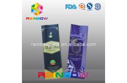 China Custom Shiny Back Seal Plastic Pouches Packaging for Coffee / Coffee Bean supplier