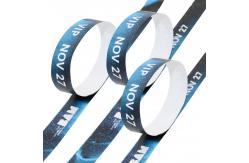 China Security Custom Tyvek Wristbands For Events Snap Closure Adjustable Size supplier