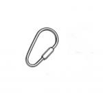 Stainless Steel 304 Metal Spring Hooks Polished Steel Zinc Plated Pear Shaped nickel plate pear shape link for sale