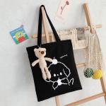 Travel Organic Cotton Shopping Totes Silk Printing Logo for sale