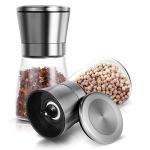 Manual 180ml 252g 132mm Pepper Spice Salt Grinders for sale