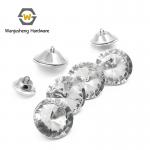 Sofa Cushioned Backrest Decorative Sofa Crystal Buttons Chair Glass Rhinestone Buttons Headboard Sofa Sewing DIY Decorations for sale
