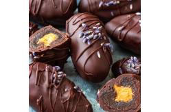 China Small Scale PE60 Wheel Chocolate Enrober With Chocolate Melting Tank supplier