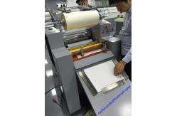 China No Glue Film Flute Laminator Machine / Paper Sheet Lamination Machine Easy Operation supplier
