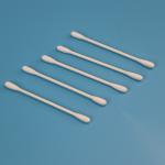 Biodegradable Paper Stick Double Round Head Qtips Cotton Bud Swab For Cleanroom for sale