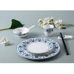 Chinese Style On Glaze Decal 7pc Melamine Crockery Sets for sale