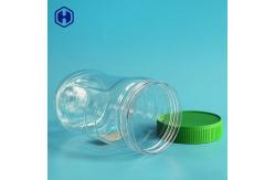 China 16OZ 480ML Leak Proof PET Jar With Green Screw Lid supplier