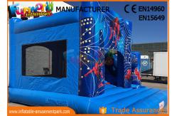 China Bule Commercial Inflatable Slide / Castillos Hinchables Spiderman Jumping Castle supplier