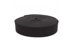 China 3.5cm Black Elastic Webbing High Tenacity Woven Polyester Elastic Band supplier