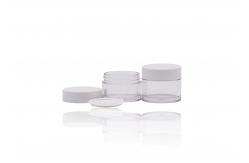 China 50g PETG Plastic Empty Face Cream Containers Screw Neck supplier