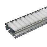 Warehouse Sliding Shelf Rack Flow Rail Plastic Wheels Roller Track Conveyor Load Capacity 50kg for sale