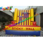 Kids Inflatable Sports Games Hot Sticky Velcro Wall Game With Logo Printing for sale