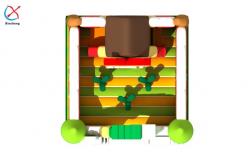 China Outdoor Inflatable Bouncy House With Slide Farm Inflatable Castle For Kids supplier
