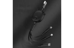 China 3A Multiple 1.20m Fast Charging USB Cables Black Red Or Custom supplier