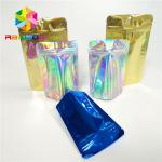 Laminated Holographic Laser 3d Display Bags Hologram Heat Transfer Vinyl Pouch for sale