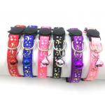 Nylon Adjustable Small Kitten Collars Solid Safe For Pet Indoor for sale