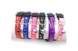 China Nylon Adjustable Small Kitten Collars Solid Safe For Pet Indoor supplier
