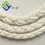 High Strength White 8 Strands Polypropylene Rope PP Mooring Rope for sale