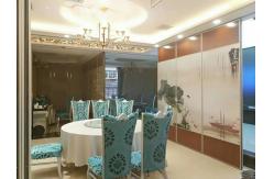 China Hanging System Foldable Acoustic Movable Partition Walls Aluminum Frame 6m Height supplier