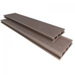 Recycled Materials WPC Flooring Sustainable and Durable 20*110mm Redbrown for sale
