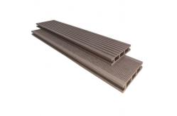 China Recycled Materials WPC Flooring Sustainable and Durable 20*110mm Redbrown supplier