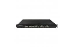 China 12SFP Fiber 12UTP Ports Industrial Managed Ethernet Switch 1U Rack supplier