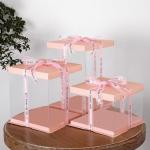 Custom Clear Cake Packaging - Branded Designs, Fast Shipping. Perfect for Weddings! for sale