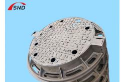 China European Standard EN124 Pressure Grade D400 Cast Iron Round Manhole Cover supplier