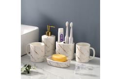 China Customized Ceramic Soap Dish For Standard Bathroom Accessories Vanity Sets supplier