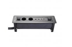 China Universal Versatile Conference Table Socket / Electric Flip Desktop Socket supplier