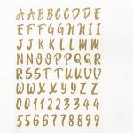 OEM 3D Puffy Stickers 0.7mm Glitter Number Alphabet Decoration Shaped for sale