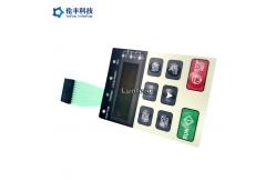 China Black LCD Window Tactile LED Membrane Switch Matte Look supplier
