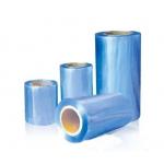 Clear Blue PVC Shrink Wrap Film Tensile Strength ≥45Mpa 350mm-810mm for sale