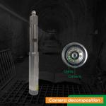 Single 50mm Borewell Waterproof Camera Deep Well Inspection Precise Positioning for sale