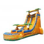 Commercial colorful theme inflatable water slides outdoor inflatable playground water slide PVC inflatable big jumping s for sale