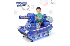 China Interactive Kiddie Amusement Rides Happy Train Crazy Tank With Bubble Gun supplier
